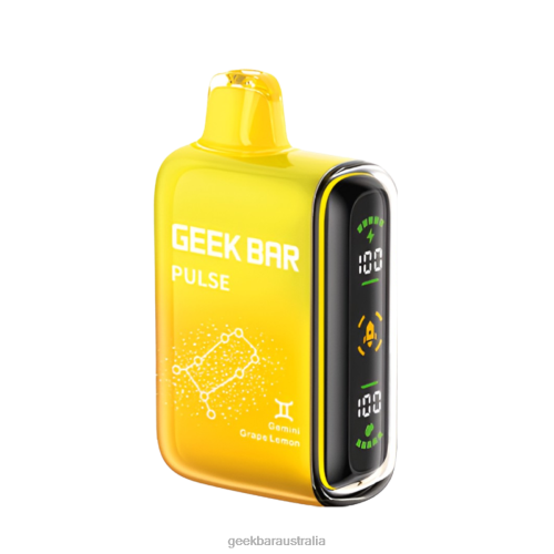 Geek Bar Pulse 15K Disposable Vape Gemini Grape Lemon 2084B50 Geek Vape Australia