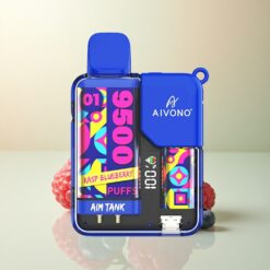 Aivono Aim Tank 9500 Rasp Blueberry LCD 650mAh 5% Nicotine